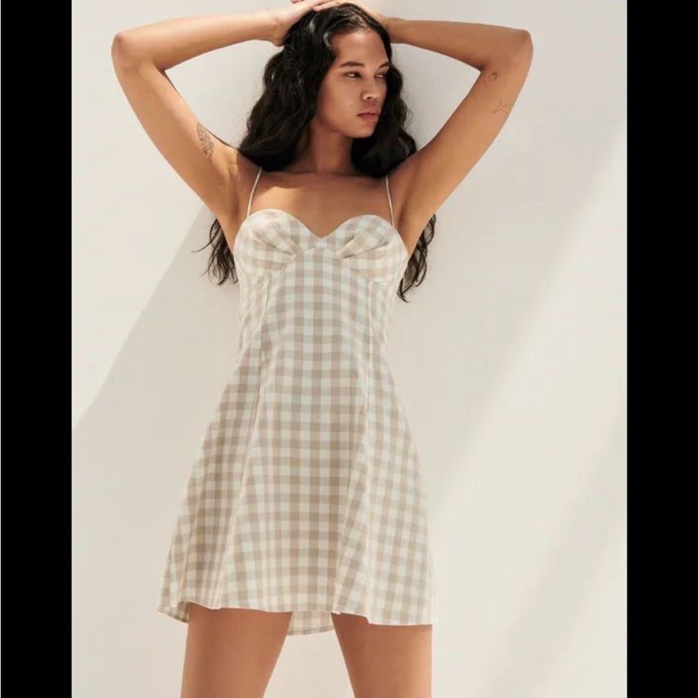 Zara gingham mini dress